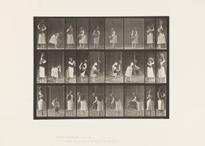 Tafel 516. Verschiedene Bewegungen mit einem Wasserkrug von Eadweard Muybridge