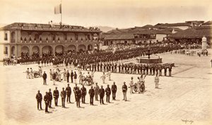 Empfang des Künstlers, Quezaltenango, Guatemala von Eadweard Muybridge
