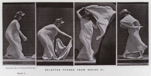 Die menschliche Figur in Bewegung: Ausgewählte Phasen aus Serie 61 von Eadweard Muybridge