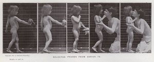 Die menschliche Figur in Bewegung: Ausgewählte Phasen aus Serie 79 von Eadweard Muybridge