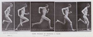 Die menschliche Figur in Bewegung: Einige Phasen des Rennens von Eadweard Muybridge