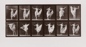 Frau tanzt, Platte 107 aus Animal Locomotion von Eadweard Muybridge