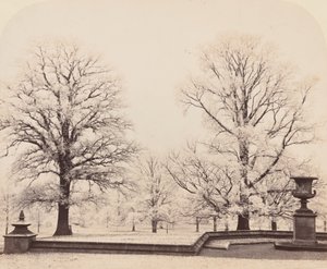 Raureif, eine Parkszene, 1862 von Earl of Caithness James Sinclair