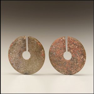Paar Ohrringe, ca. 8.-7. Jahrhundert v. Chr. von Eastern Zhou Dynasty Chinese School