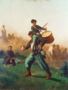 Studie für den verwundeten Trommlerjungen von Eastman Johnson