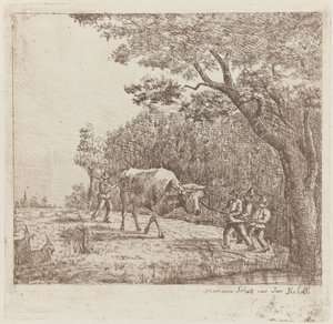Vier Männer und ein Stier von Eberhard Cornelis Rahms