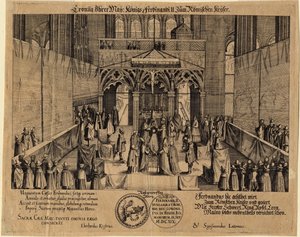 Die Krönung von König Ferdinand II. als Heiliger Römischer Kaiser