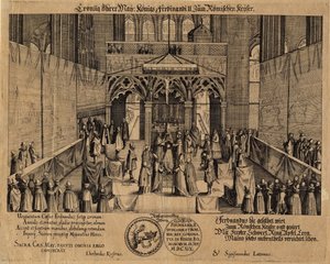Die Krönung von König Ferdinand II. zum Heiligen Römischen Kaiser