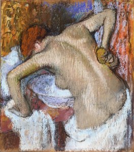 Frau, die ihren Rücken wäscht von Edgar Degas