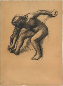 Nach dem Bad von Edgar Degas