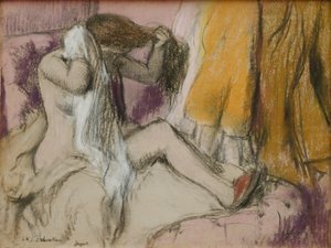 Nach dem Bad von Edgar Degas
