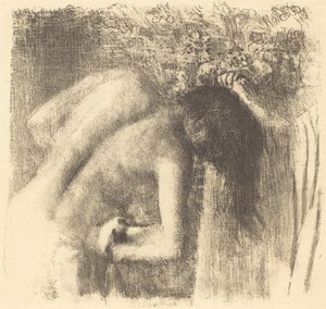 Nach dem Bad, große Platte, ca. 1891 von Edgar Degas
