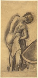 Nach dem Bad: Frau trocknet sich, ca. 1900 von Edgar Degas