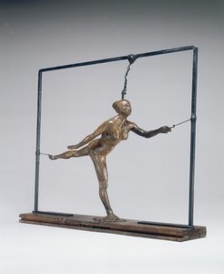 Arabeske über dem rechten Bein, linker Arm vorne von Edgar Degas