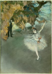 Ballett oder Der Stern oder Tänzerin auf der Bühne von Edgar Degas