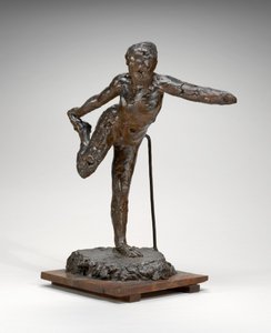 Tänzerin, die ihren rechten Fuß in ihrer rechten Hand hält, ca. 1900-1911