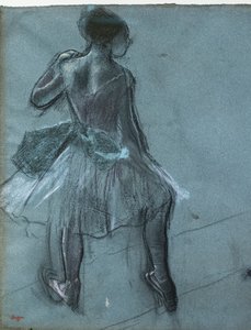 Tänzerin von hinten und drei Fußstudien (Detail) von Edgar Degas