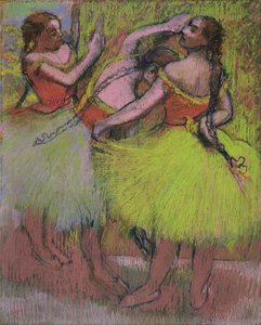 Tänzer mit geflochtenen Haaren von Edgar Degas