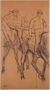 Jockeys auf Pferden von Edgar Degas