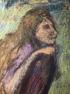 Madame Alexis Rouart und ihre Kinder (Detail) (ca. 1905). Edgar Degas (1834-1917). Pastell und Kohle auf Transparentpapierstäben, voll auf Karton. Musée des Beaux-Arts de la Ville de Paris, Petit Palais. von Edgar Degas