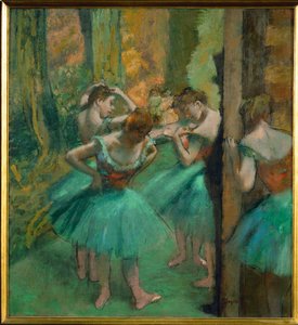 Rosa und grüne Tänzerinnen von Edgar Degas