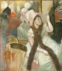 Porträt nach einem Kostümball (Porträt von Madame Dietz-Monnin) von Edgar Degas