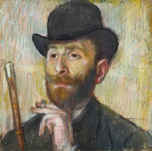 Porträt des Malers Zakar Zakarian von Edgar Degas