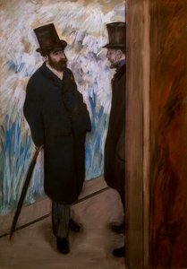 Porträt von Freunden, auf der Bühne (auch bekannt als „Porträt von Ludovic Halevy und Albert Boulanger-Cave“). 1879 von Edgar Degas