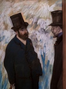 Porträt von Freunden, auf der Bühne (Detail) (auch bekannt als „Porträt von Ludovic Halevy und Albert Boulanger-Cave“)