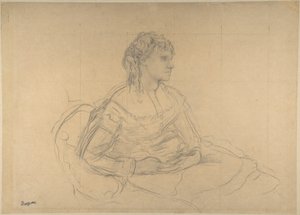 Studie für „Madame Théodore Gobillard“ (Yves Morisot) von Edgar Degas