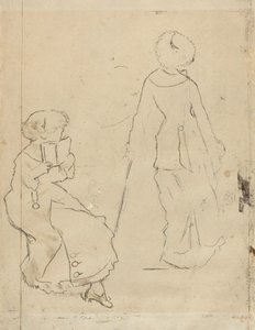 Studie für "Mary Cassatt im Louvre" [Rückseite]