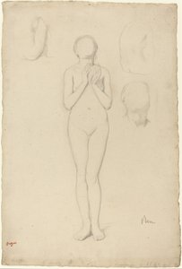 Studie eines weiblichen Aktes von Edgar Degas