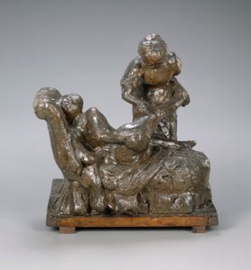Die Masseuse, Gruppe, ca. 1895 von Edgar Degas
