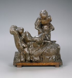 Die Masseuse, Gruppe, Mitte der 1890er Jahre von Edgar Degas
