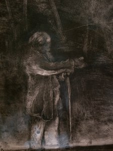 Der Ballettmeister (Detail) (ausgeführt in Zusammenarbeit mit Ludovic Lepic) von Edgar Degas