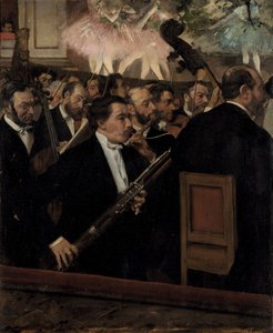 Das Orchester in der Oper, um 1870 von Edgar Degas