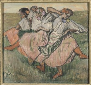 Drei russische Tänzerinnen von Edgar Degas