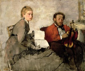 Geiger und junge Frau