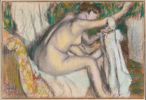 Frau, die ihren Arm trocknet von Edgar Degas