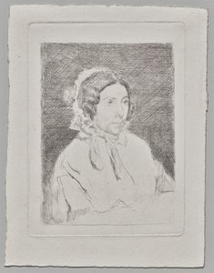 Frau mit gerüschter Haube von Edgar Degas