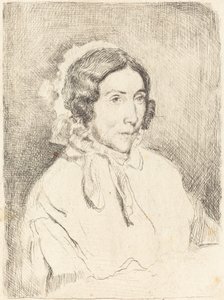 Frau mit gerüschter Haube Dame âgée, 1859-1860 von Edgar Degas