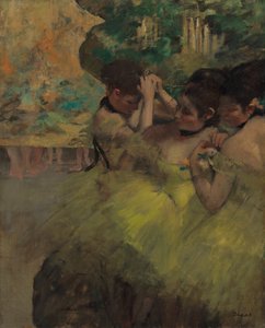 Gelbe Tänzerinnen (Im Flügel) von Edgar Degas