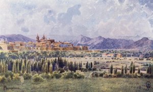 Nordspanien: Pamplona, von der Straße zur Grenze von Edgar T. A. Wigram