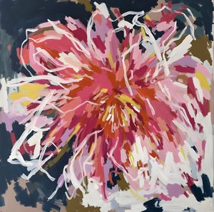 Lebendige Abstrakte Blüte