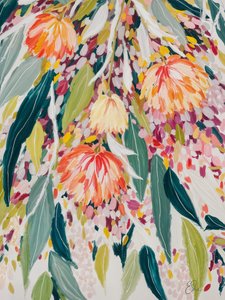 Lebendiger Floraler Wasserfall