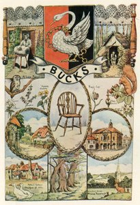 Ansichten und Handwerke von Buckinghamshire, Design des Fraueninstitut-Banners