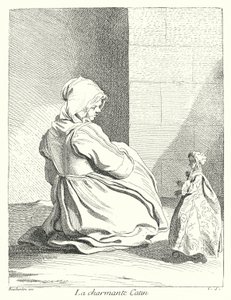 Die charmante Prostituierte von Edmé (after) Bouchardon