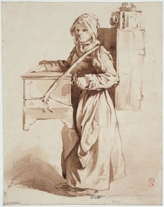 Junges Mädchen mit der Zauberlaterne von Edmé Bouchardon