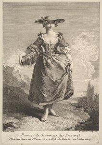 Bäuerin aus der Umgebung von Ferrara, 1734 von Edme Jeaurat