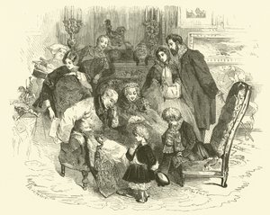 Szenen des Pariser Lebens: Neujahrstag der Eltern von Edmond (after) Morin